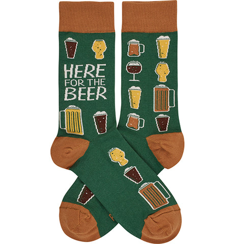 Here For The Beer Socks
