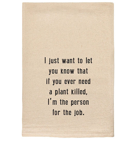 Plant Killer Tea Towel