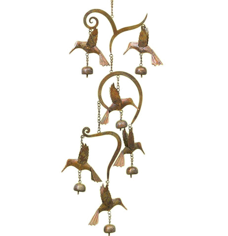 Scrollwork Hummingbird Windchime