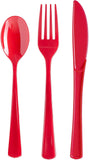 Red Cutlery on the Go Silverware