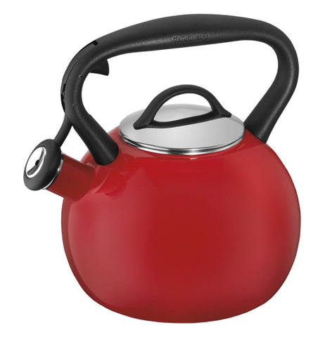 Red Enamel Tea Kettle