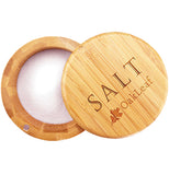 Salt Box With Engraved Magnetic Swivel Lid