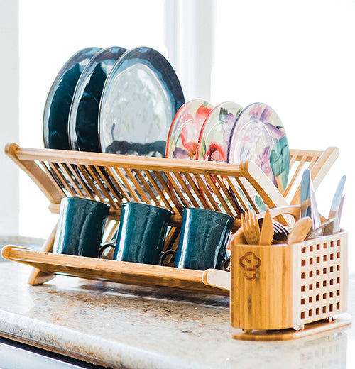 Totally Bamboo Eco Dish Rack – Little Red Hen - Main Image