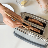 Bamboo Toast Tongs Carded