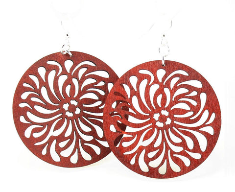 Raindrop Circle Earrings: Gray