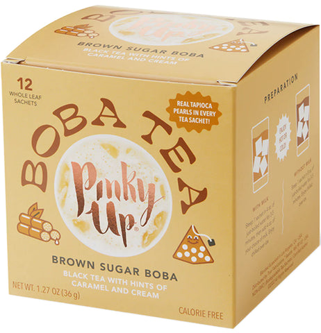 Brown Sugar Boba Tea in Sachets