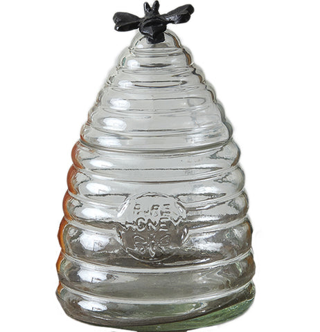 Honey Hive Glass Canister