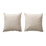 Natural & Black Square Cotton Pillow