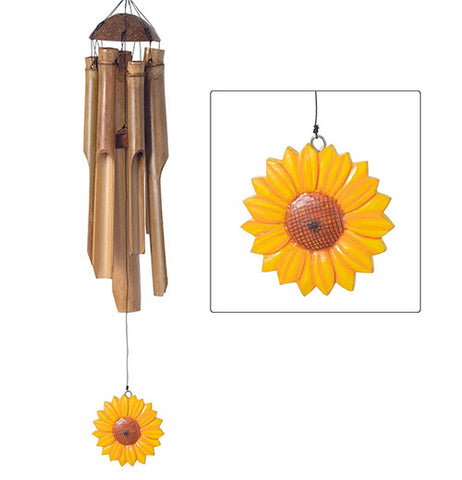 Flower Bamboo Chime - Sunflower