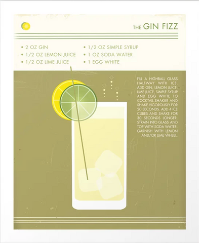 The Gin Fizz Print