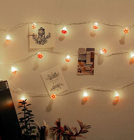 Mushroom String Lights - 10 FT LED