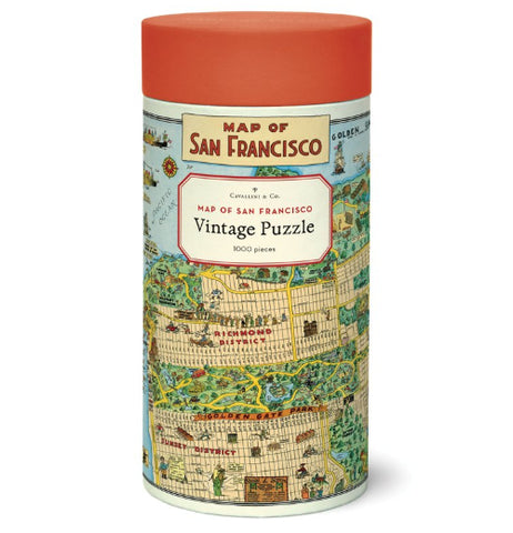 Map of San Francisco 1,000 Piece Puzzle