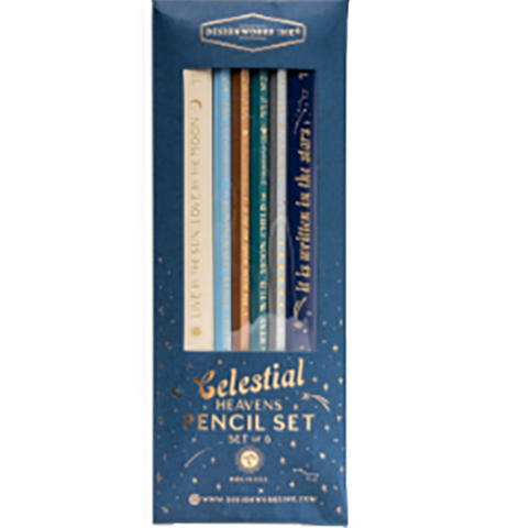 Pencil Set, "Celestial Heavens"