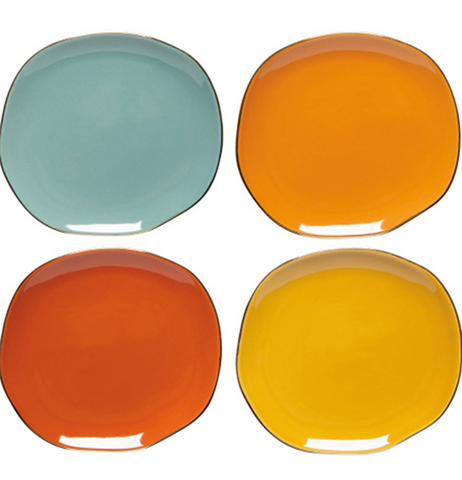 Dune Pebble Appetizer Plate Set