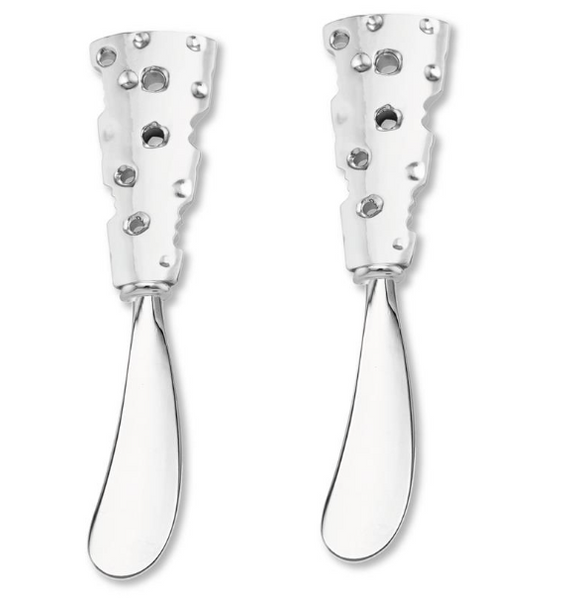 Wine Things 2-Piece Cheese And Butter Spreader Knives Zinc Alloy Cheese - View #2