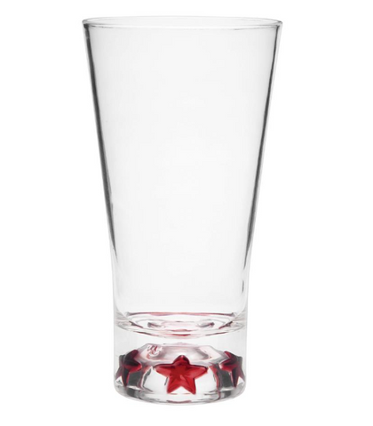 Patriotic Acrylic Tumbler, Red Stars