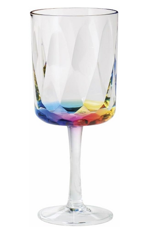 Rainbow Wine Glass