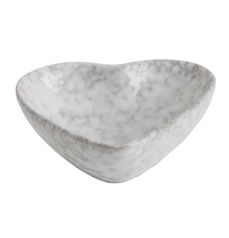 Stoneware Heart Dish
