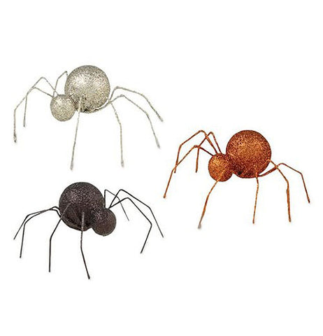 HALLOWEEN - Glittered Tin Spider