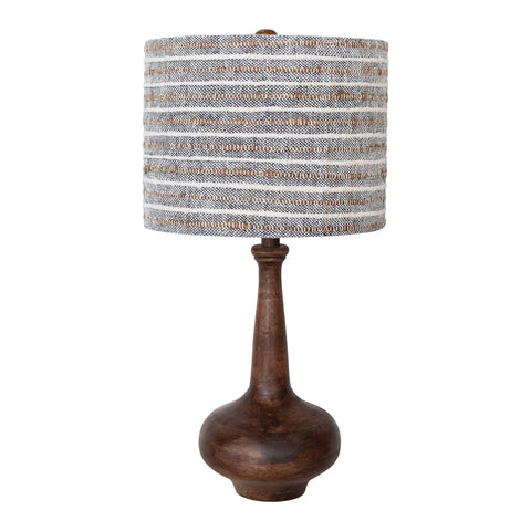 Mango Wood Table Lamp