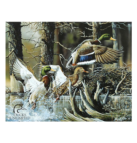 Ducks Unlimited Beaver Pond Tin Sign