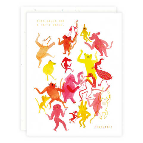 Animal Dance Card