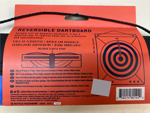 Reversible Magnetic Dartboard Roll