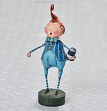 The blue figurine dressed in blue is shown from a slightly turned frontal angle.