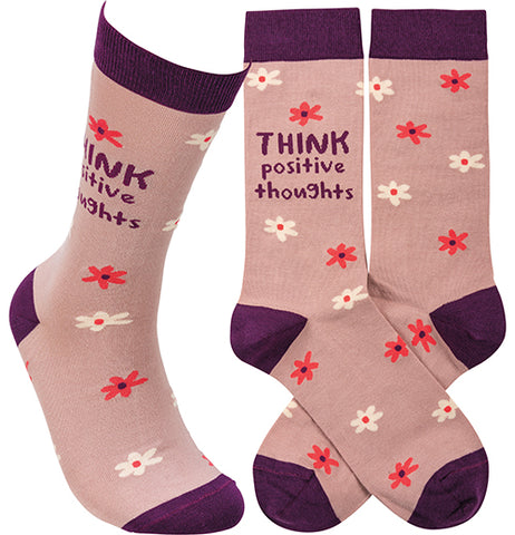 Think Positive Thoughts Socks