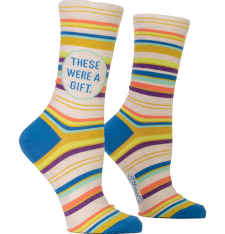 "These Were a Gift" Crew Socks