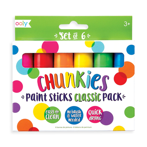 Chunkies Paint Sticks, Classics - Set of 6