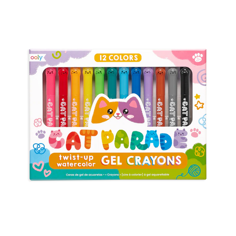 Cat Parade Gel Crayons (Set of 12)