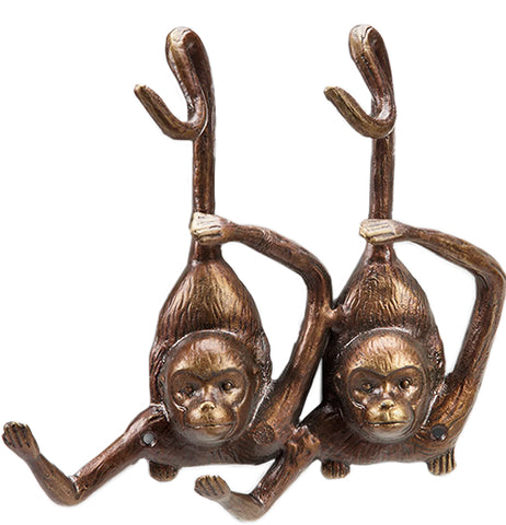 Monkey Pair Wall Hook