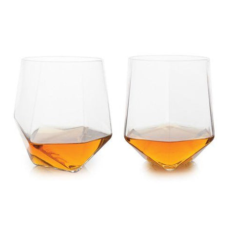 "Senaca Faceted Crystal" Tumblers (Set of 2)