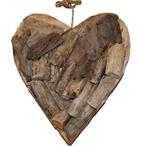 "Small Heart" Folk Craft Wood Cut
