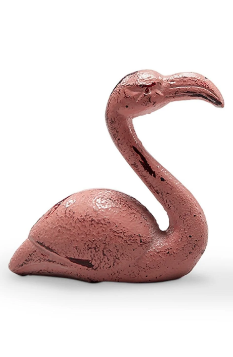 Cast Iron Pink Flamingo