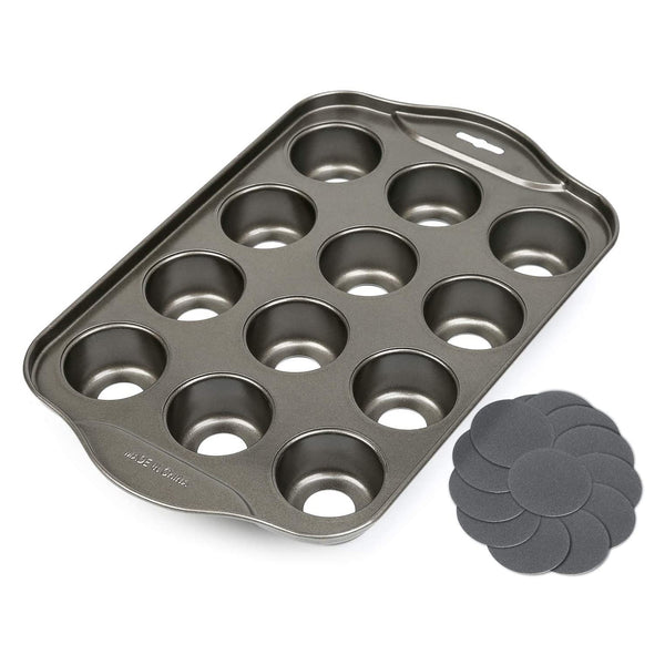  Norpro Nonstick Mini Cheesecake Pan with Handles, 12 count:  Individual Serving Bakeware Products: Home & Kitchen