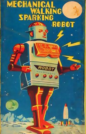 "Vintage Robot Toy" Matchbox