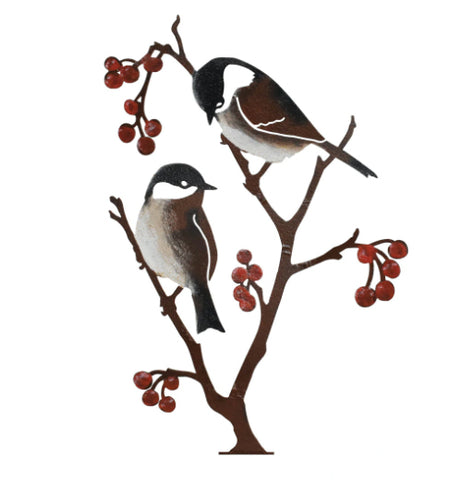 Chickadees and Berries
