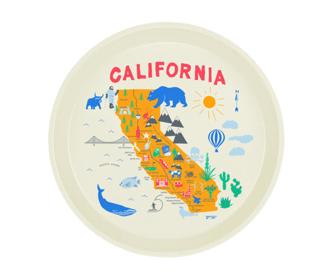 Round Tray "California"