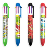 6-Color Click Pen Comic Attack