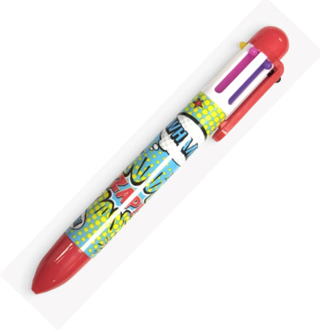 6-Color Click Pen Comic Attack
