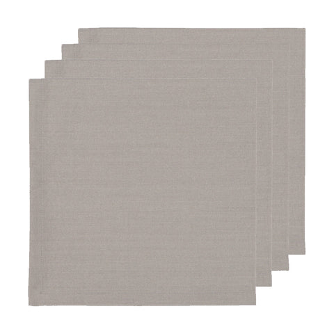 Renew Solid Napkins, (Set of 4), Cobblestone