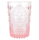 This is a pink country acrylic drink tumbler with cool designs.
