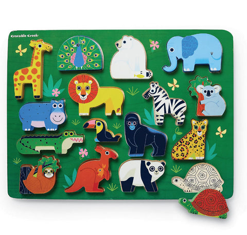 Wood Zoo 16-Piece Puzzle