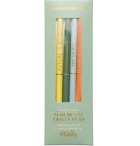 Twisty Slim Metal Pen Set