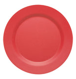 Red colored plate.