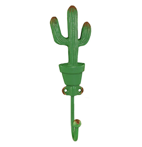 "Potted Saguaro Cactus" Wall Hook