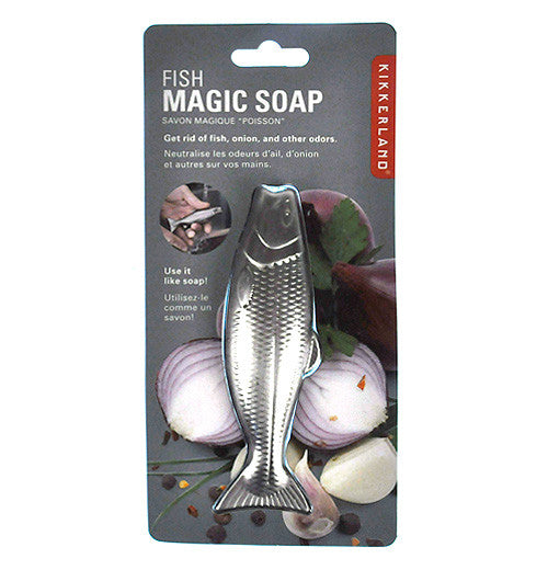  4 Pack Stainless Steel Soap Bar Magic Fish Garlic Onion Odor  Remover : Home & Kitchen