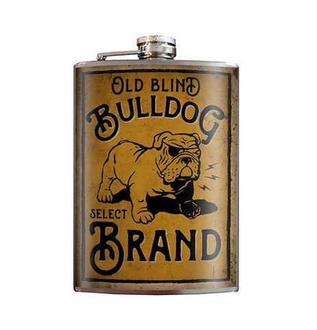"Old Blind Bulldog" Flask